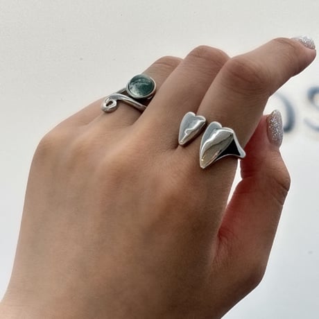 2604RG0759 / Double Heart motif ring（Silver）