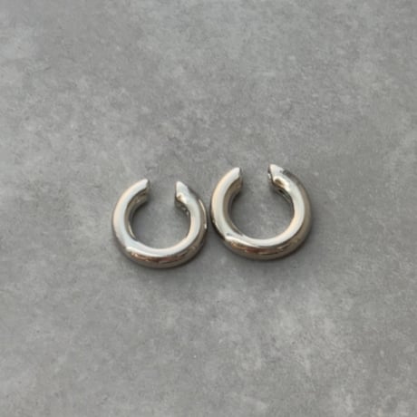 Simple Metal Cartilage Earcuff S/M Set（Silver） / EC068