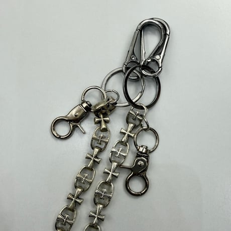 【Select】IM26AC_WC001/ Cross Design Wallet Chain（Silver）