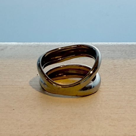 2607RG0815 / Wave Double Line ring（Silver）