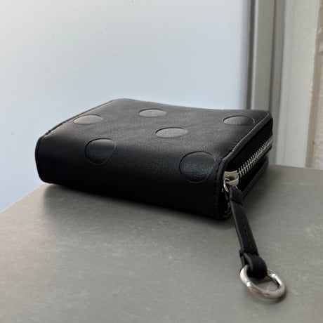 2609GS077 (S)/ Embossed Dot Two-fold Wallet（Black）
