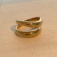 2607RG0815 / Wave Double Line ring（Gold）
