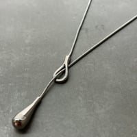 2609NC0405 / Heart motif drop Y-Necklace（Silver）