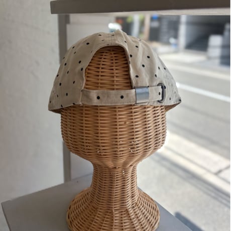 2607HW072(S) / Dot  Initial Embroidery Cap（Beige）