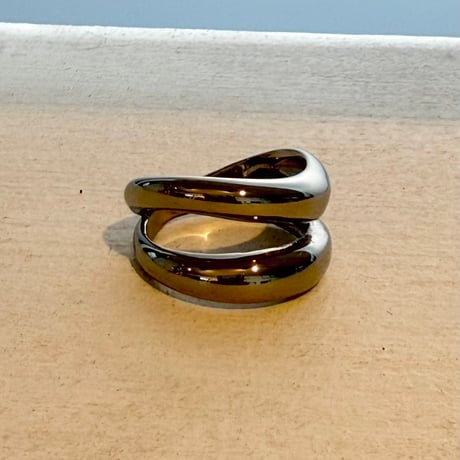 2607RG0815 / Wave Double Line ring（Silver）