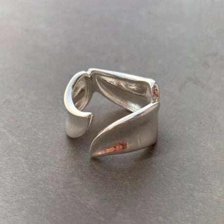 2610RG0845 / Wide Wave Chunky ring （Silver）