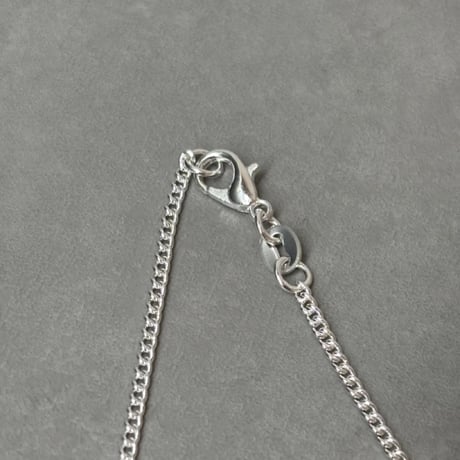 2610NC0412 / Slim Curb Chain Necklace（Silver）
