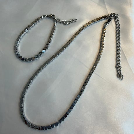 2610BR0157 / Gunmetal Cube Bracelet（Gunmetal）