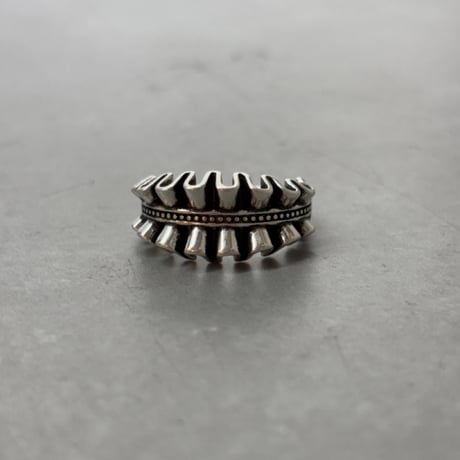 2610RG0850 /  Shirred Ribbon Ring （Silver）