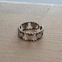 2608RG0830 / Rope line Heart motif ring（Silver）