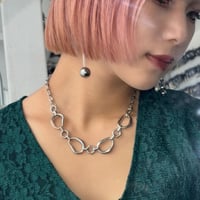 2608NC0404 / Half craft chain Necklace（Silver）