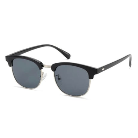 【 Select 】IM26SG0193 / Classic Browline Sunglasses (Black/Silver/Smoke)