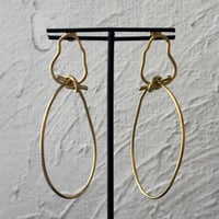 2608PR0853 / Nuance Knot Hoop pierce（Gold）
