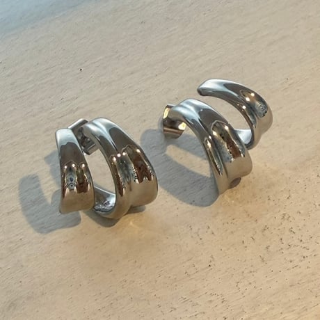 2607PR0850 / Double Curve Hoop pierce（Silver）