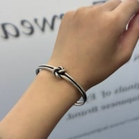 【Select】IM25AC_BRL012 / Braided Bangle （Silver）