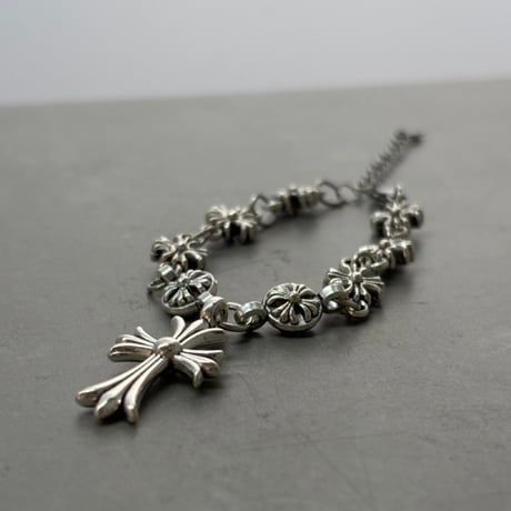 2609BR0150 / Cross charm link bracelet（Silver）