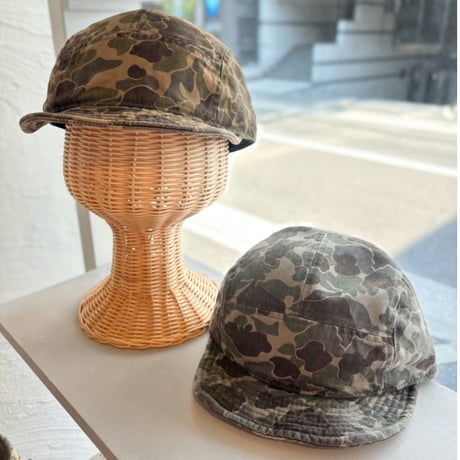 2604HW064(S) / Vintage Wash Camo Cap (Mustard)