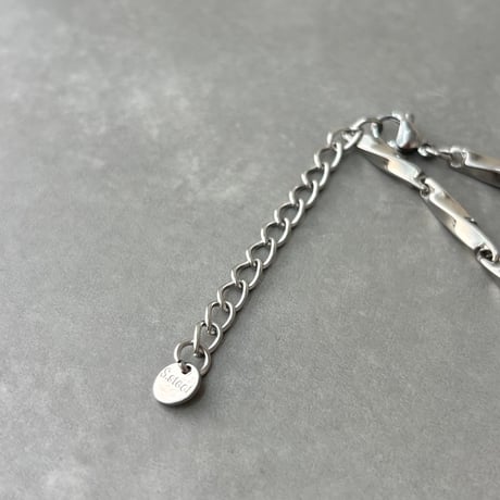 2610NC0409 /  Screw chain mixed charm Necklace（Silver）
