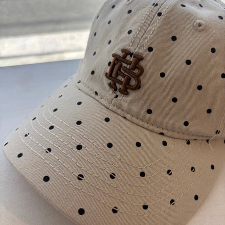 2607HW072(S) / Dot  Initial Embroidery Cap（Beige）