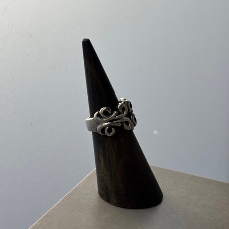 【Select】IM26AC_RG029/ Vintage Crest Ring #1 / Stainless Steel（Silver）