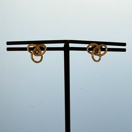 2607PR0849 / Twist Circle Connect pierce（Gold）