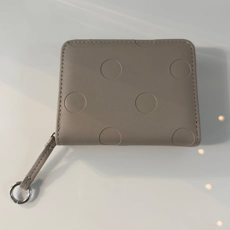 2609GS077 (S)/ Embossed Dot Two-fold Wallet（Silver）