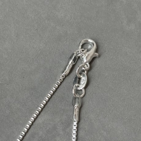 2610NC0411 / Slim Box Chain Necklace（Silver）