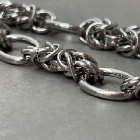 2609BR0149 / Woven Chain Design bracelet（Silver）