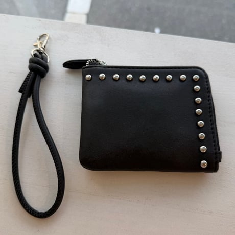 2607GS072(S)/ Studs Strap Wallet（Black）