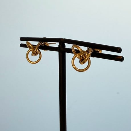2607PR0849 / Twist Circle Connect pierce（Gold）