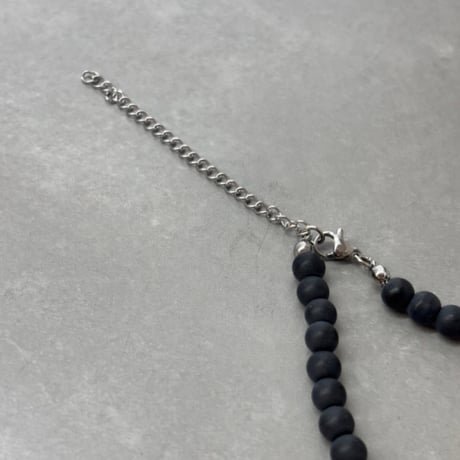 2609NC0406 / Beads statement Necklace（Black）