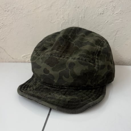 2607HW069(S) / Vintage Wash Camo Cap (OLIVE）