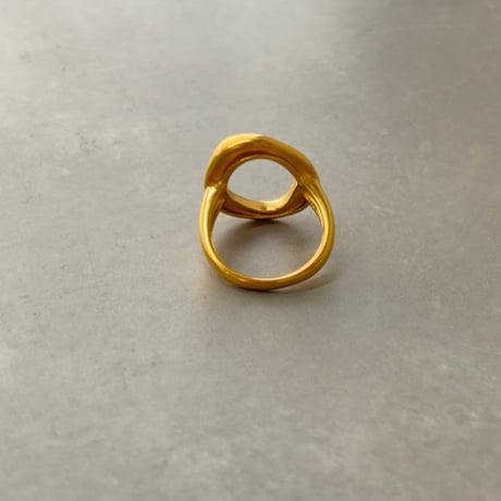 2608RG0819  / Wave oval design ring（Gold）