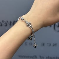 2609BR0151 / Cross Motif Link bracelet（Silver）