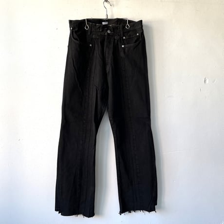 OLD PARK SWAPPED JEANS - BLACK - sizeL ② / OP-593 / OLDPARK オールドパーク スワップト ジーンズ  ブラック Lサイズ  ②
