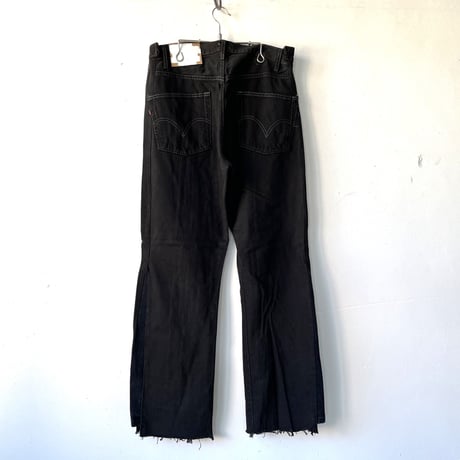 OLD PARK SWAPPED JEANS - BLACK - sizeL ② / OP-593 / OLDPARK オールドパーク スワップト ジーンズ  ブラック Lサイズ  ②