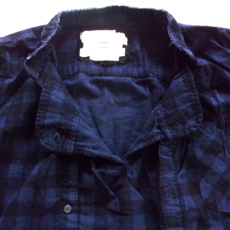 OLD PARK SLEEVE FRONT SHIRT FLANNEL - FREE / OP-590 / OLDPARK オールドパーク スリーブフロント シャツ フランネル