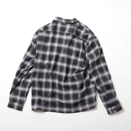 GOLD｜東洋エンタープライズ COTTON SILK NEP CHECK OPEN SHIRT -GRAY-/GL29754/ コットン シルクネップ チェックオープンシャツ 【2026FW】