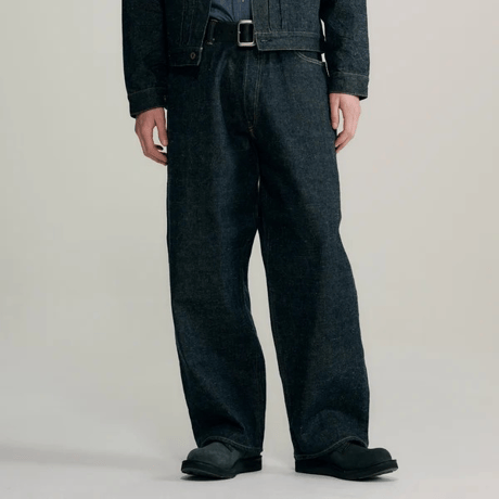 GOLD｜東洋エンタープライズ RECYCLED WASTE SUVIN COTTON YARN 14oz. DENIM 5POCKET WIDE PANTS WWⅡ MODEL / 大戦モデル