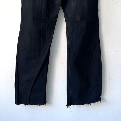 OLD PARK SWAPPED JEANS - BLACK - sizeL ① / OP-593 / OLDPARK オールドパーク スワップト ジーンズ  ブラック Lサイズ ①