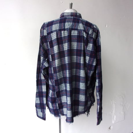 OLD PARK SLEEVE FRONT SHIRT FLANNEL - FREE / OP-590 / OLDPARK オールドパーク スリーブフロント シャツ フランネル