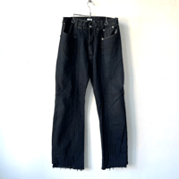OLD PARK SWAPPED JEANS - BLACK - sizeL ① / OP-593 / OLDPARK オールドパーク スワップト ジーンズ  ブラック Lサイズ ①
