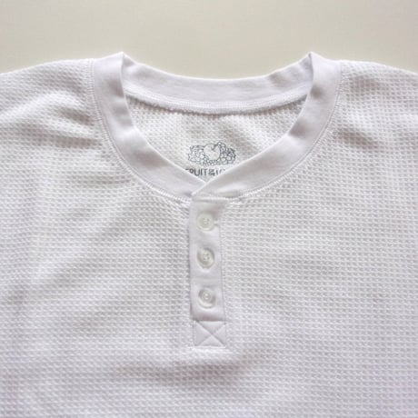 JACKSON MATISSE FRUIT OF THE LOOM×JM ワッフルヘンリ－ネック ロンTee / ジャクソンマテイスxフルーツオブザルーム ワッフルヘンリー ロンT