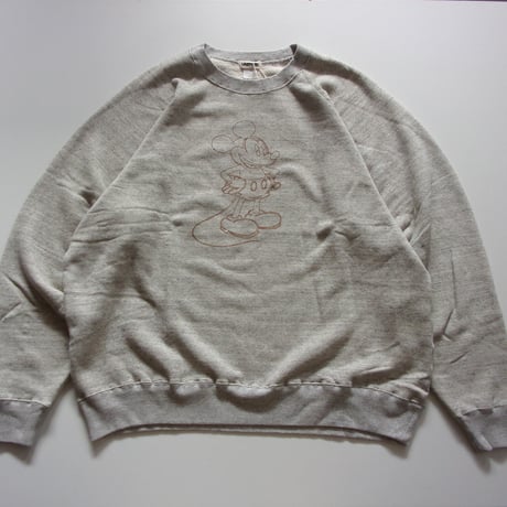 JACKSON MATISSE × UNDYED MickeyMouse Crew Sweat / Outline ver / ジャクソンマテイスxアンダイド ミッキーマウス スウェット アウトライン
