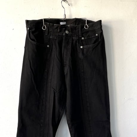 OLD PARK SWAPPED JEANS - BLACK - sizeL ② / OP-593 / OLDPARK オールドパーク スワップト ジーンズ  ブラック Lサイズ  ②