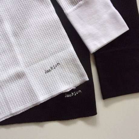 JACKSON MATISSE FRUIT OF THE LOOM×JM ワッフルヘンリ－ネック ロンTee / ジャクソンマテイスxフルーツオブザルーム ワッフルヘンリー ロンT
