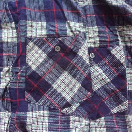 OLD PARK SLEEVE FRONT SHIRT FLANNEL - FREE / OP-590 / OLDPARK オールドパーク スリーブフロント シャツ フランネル