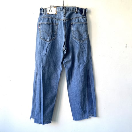 OLD PARK SWAPPED JEANS - BLUE - sizeL  ①/ OP-593 / OLDPARK オールドパーク スワップト ジーンズ  ブルー Lサイズ ①