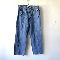 OLD PARK SWAPPED JEANS - BLUE - sizeL  ①/ OP-593 / OLDPARK オールドパーク スワップト ジーンズ  ブルー Lサイズ ①