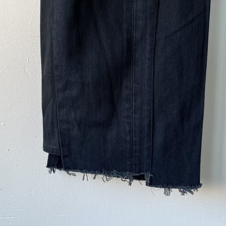 OLD PARK SWAPPED JEANS - BLACK - sizeL ① / OP-593 / OLDPARK オールドパーク スワップト ジーンズ  ブラック Lサイズ ①